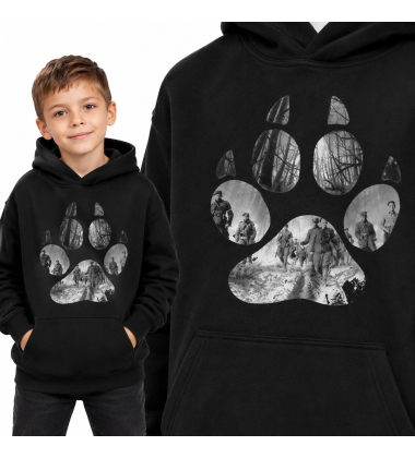 Bluza z kapturem dziecięca Patriotyczna  ŻOŁNIERZE WYKLĘCI 2